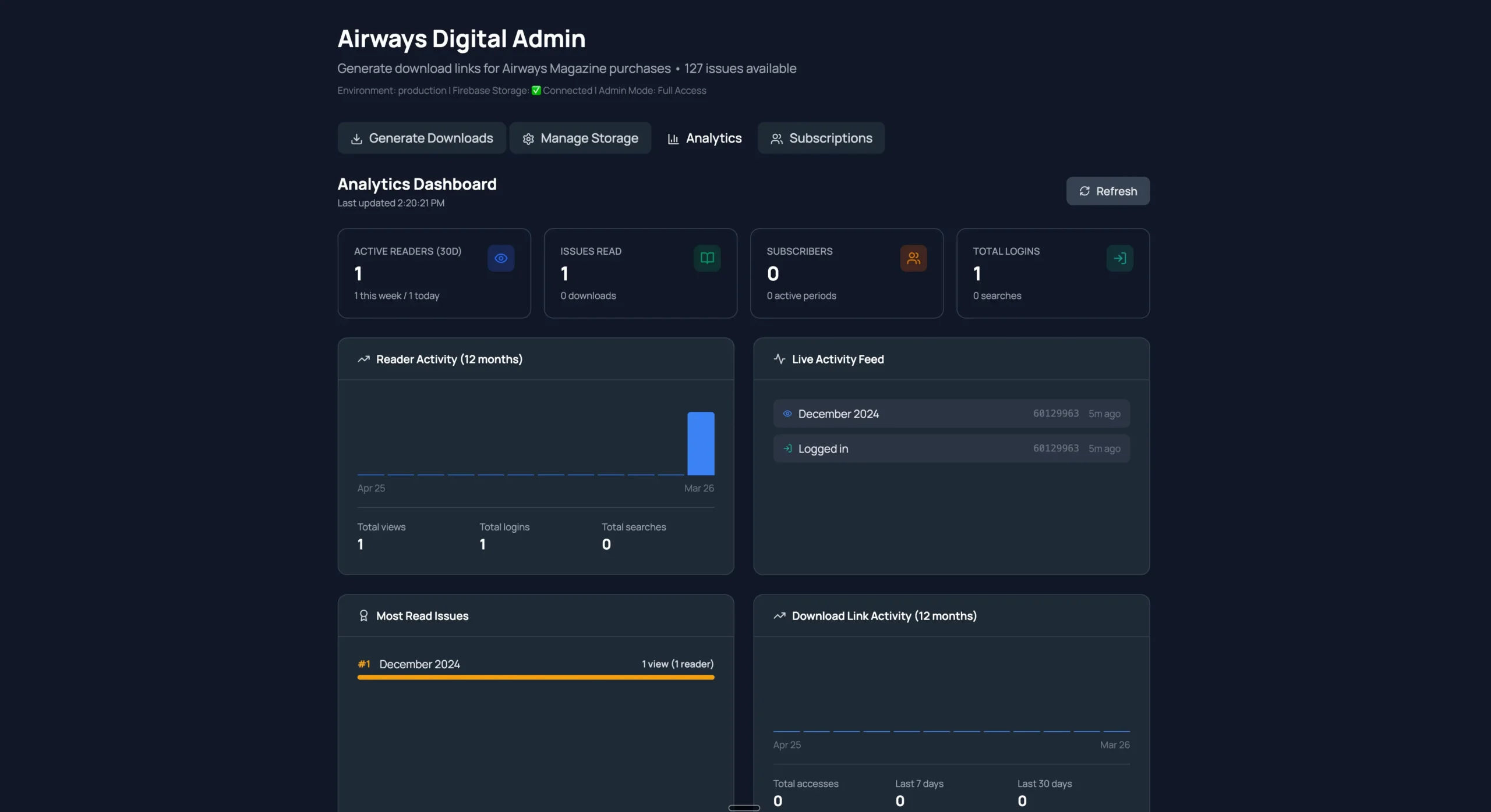 Airways Digital Reader screenshot